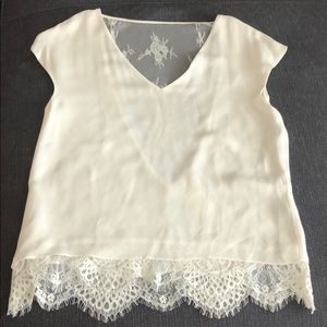 White lace top
